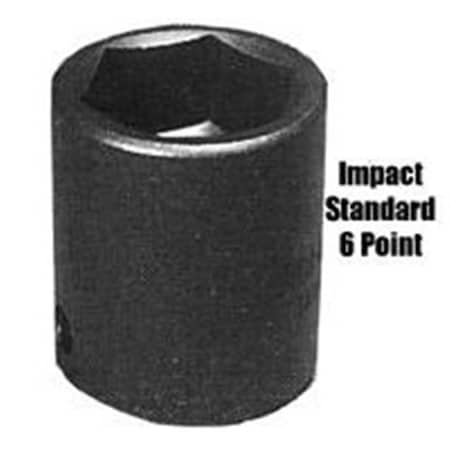 K Tool International KTI33140 1/2 Inch Drive Standard 6 Point Impact Socket 1-1/4 Inch